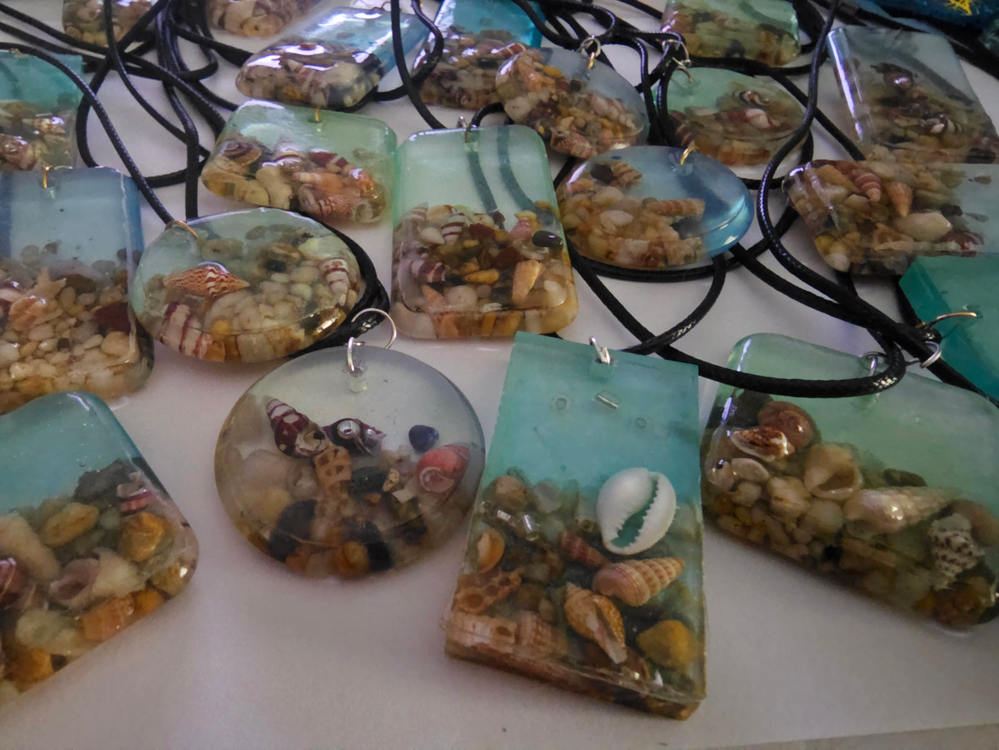 Wearable art - handmade seascape pendant/ necklace