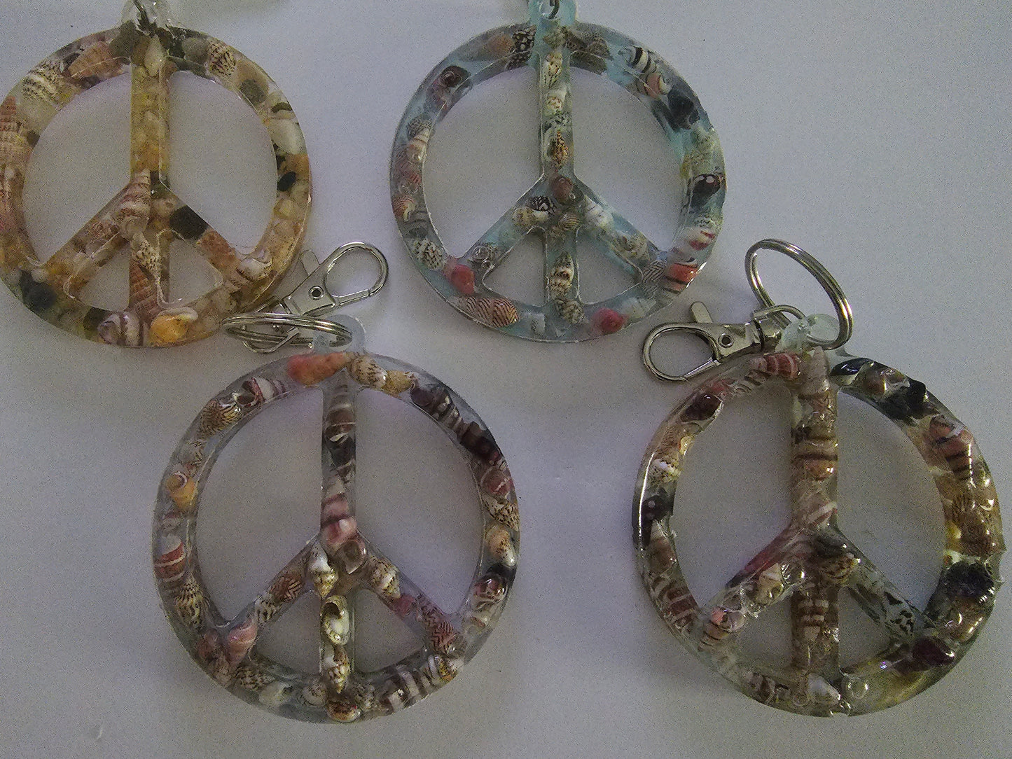 Peace. Beach. Surf. Love. Original art for your keys.