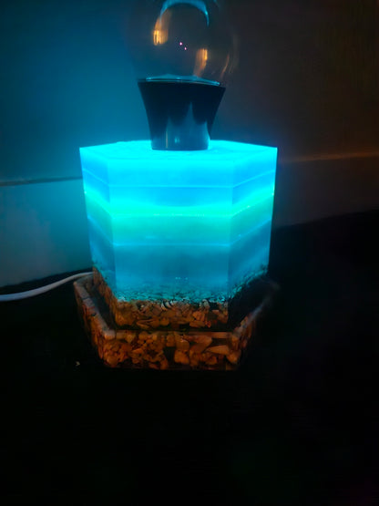 Magical transforming ocean waters lamp