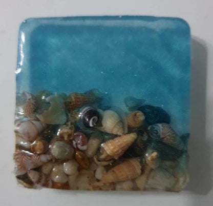 Seascape art to decorate your fridge/ fridge magnet