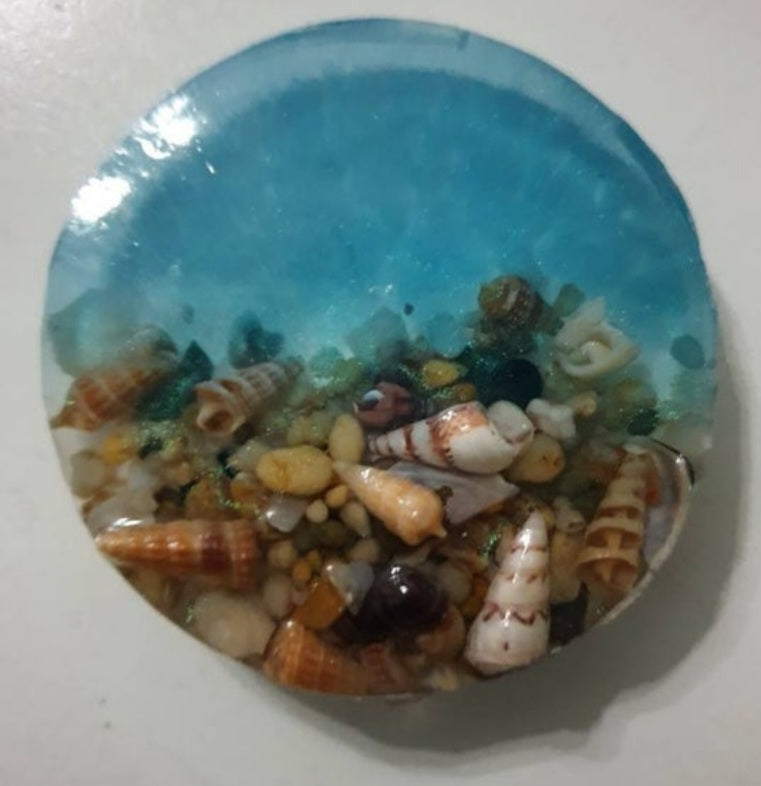 Seascape art to decorate your fridge/ fridge magnet