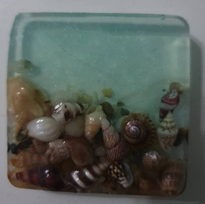 Seascape art to decorate your fridge/ fridge magnet