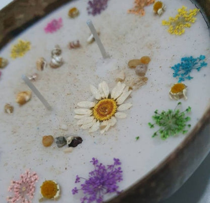 Boho Breeze scented candles - A lei of flowers